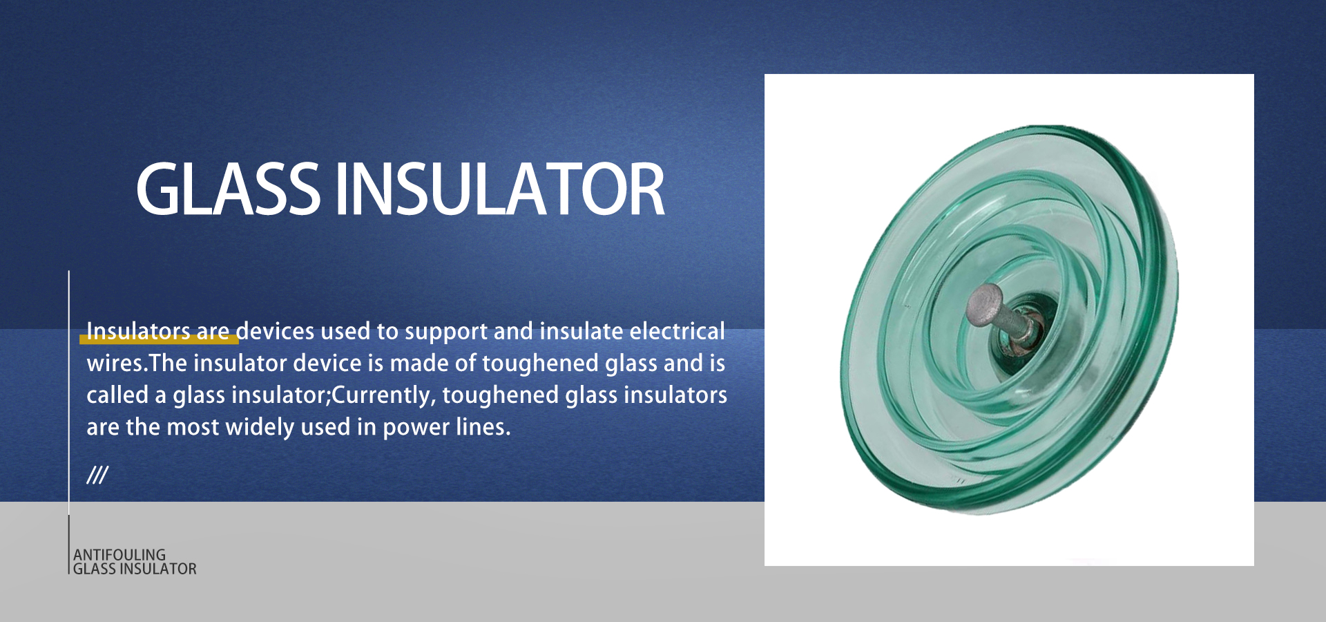 Antifouling Glass Insulator