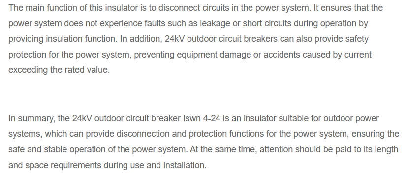 24kV outdoor post insulator ISWN 4-24