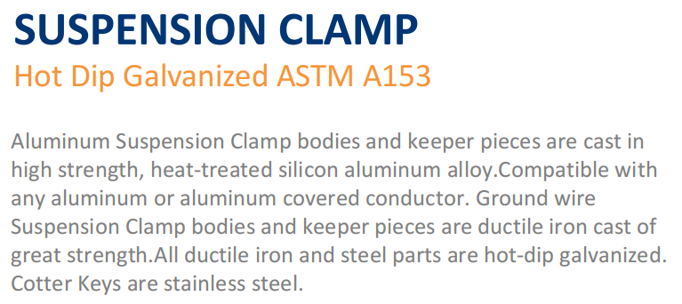 SUSPENSION CLAMP