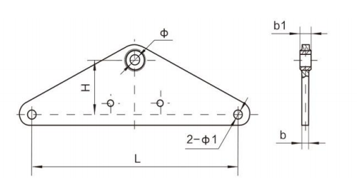 L YOKE PLATE Hot Dip Galvanized ASTM A513