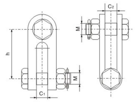 Z TYPE CLEVIS Hot Dip Galvanized ASTM A153