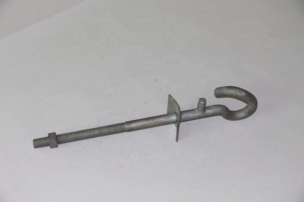 Eye Hook Galvanised Hook Bolt with Flange Pig Tail Hook Bolt