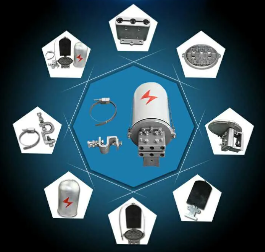 Cap Type Metal Fiber Optic Splice Closure for OPGW Cable