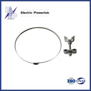 OPGW Cable Clamp Metal Down Lead Clamp for Concrete Pole